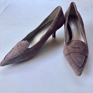 Vintage Coach Suede Kitten Heels